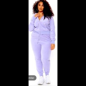 Brand new ! Lavender Goddess Velour set! Lavender!